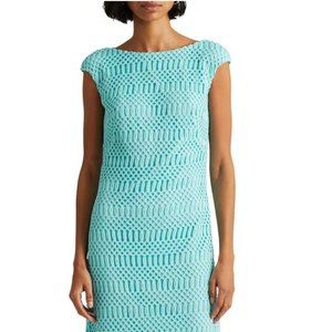 Lauren Ralph Lauren Women's Lattice Lace Cap Sleeve Dress - 10P